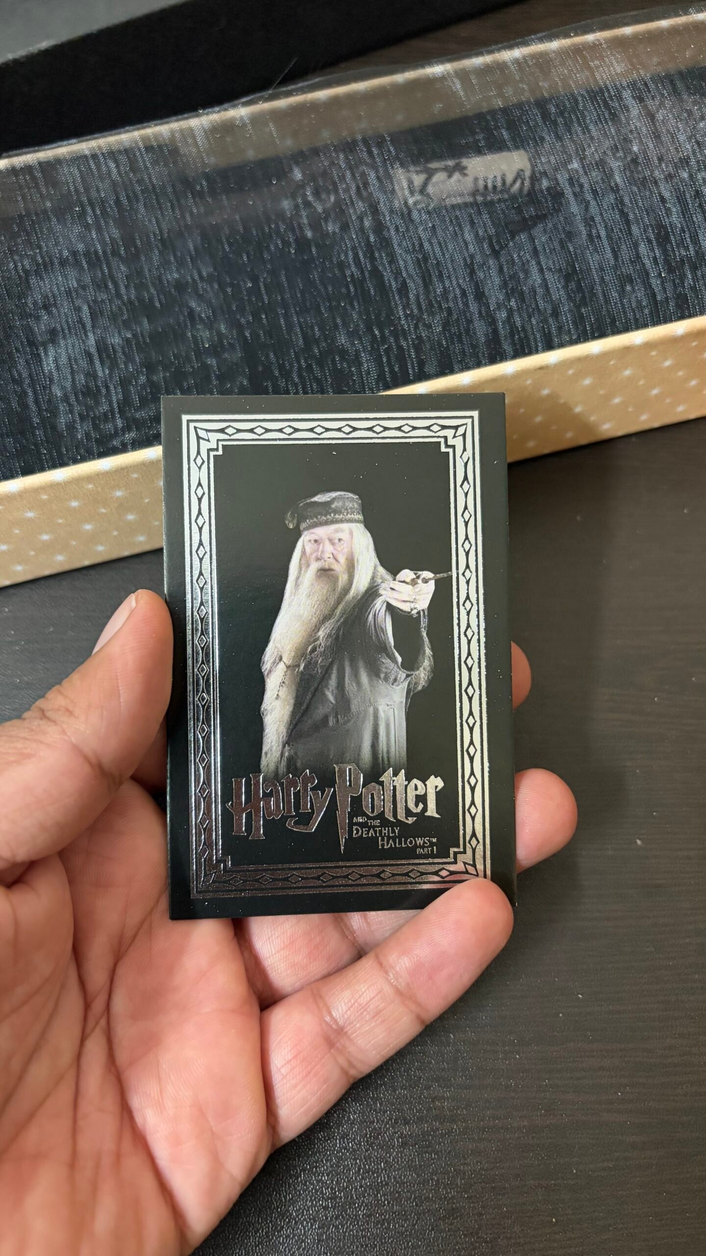 Harry Potter Albus Dumbledore Wand With CARD (PREMIUM QUALITY)