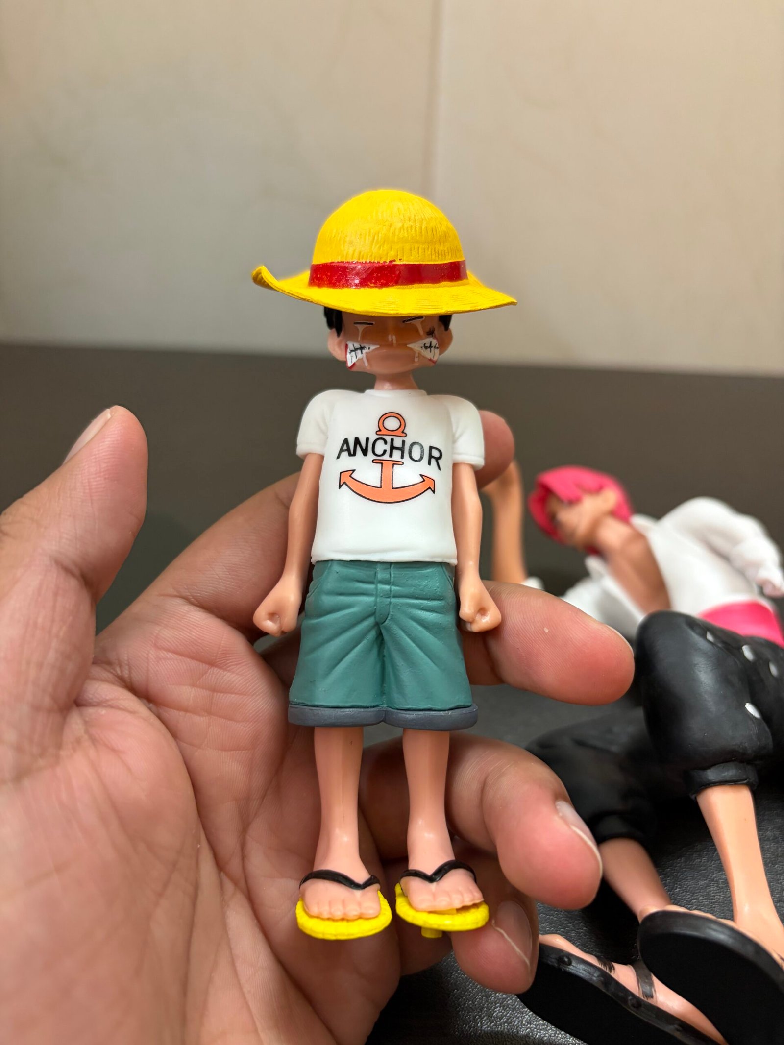 Premium Luffy with Shanks Action Figure