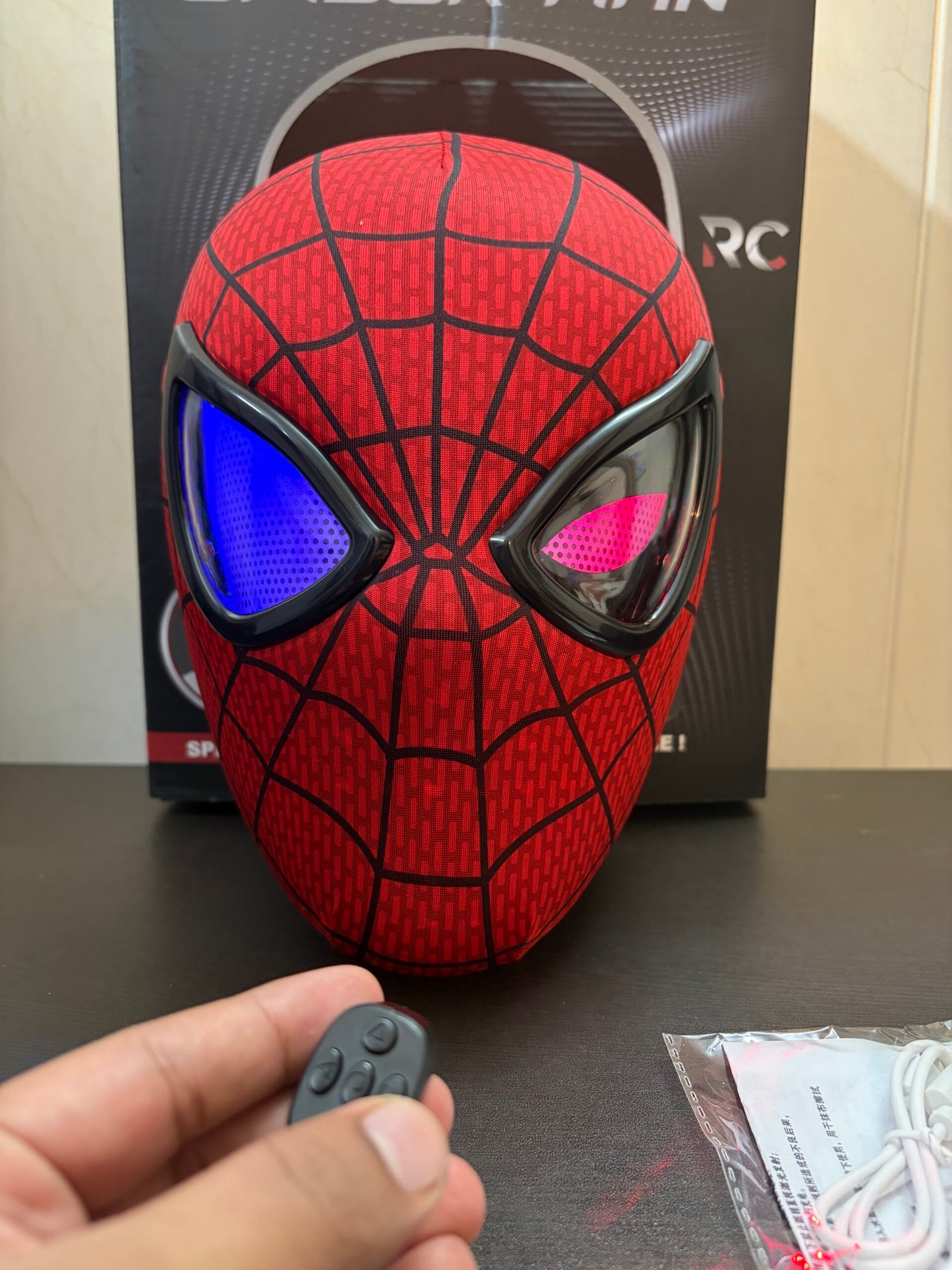 Spiderman Mask with Ring Control