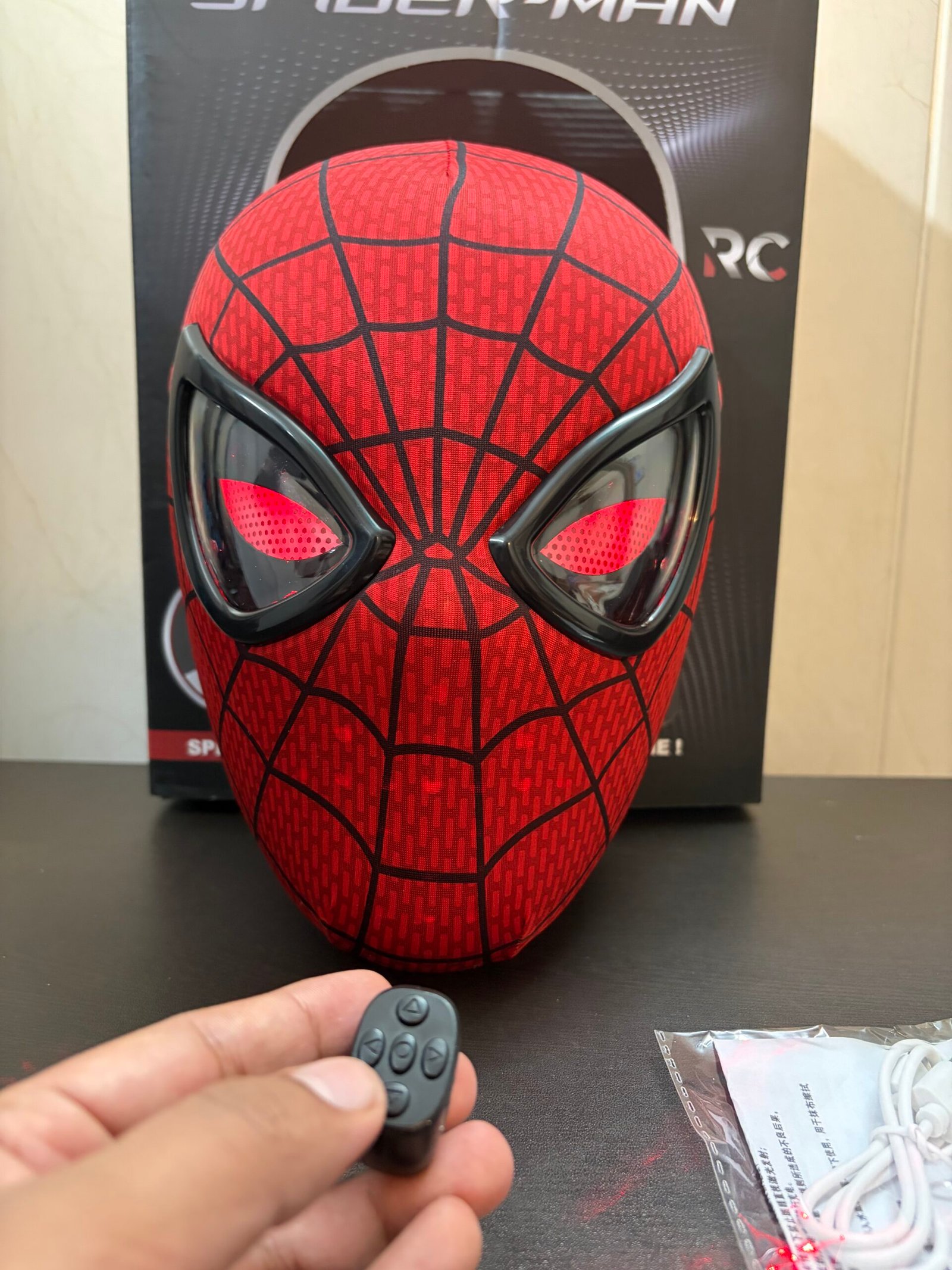 Spiderman Mask with Ring Control