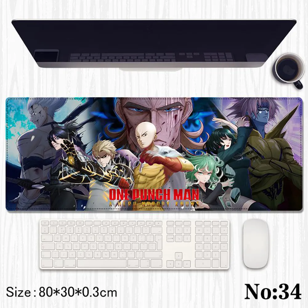 One Punch Man Gaming Desk Mat 80x30cm