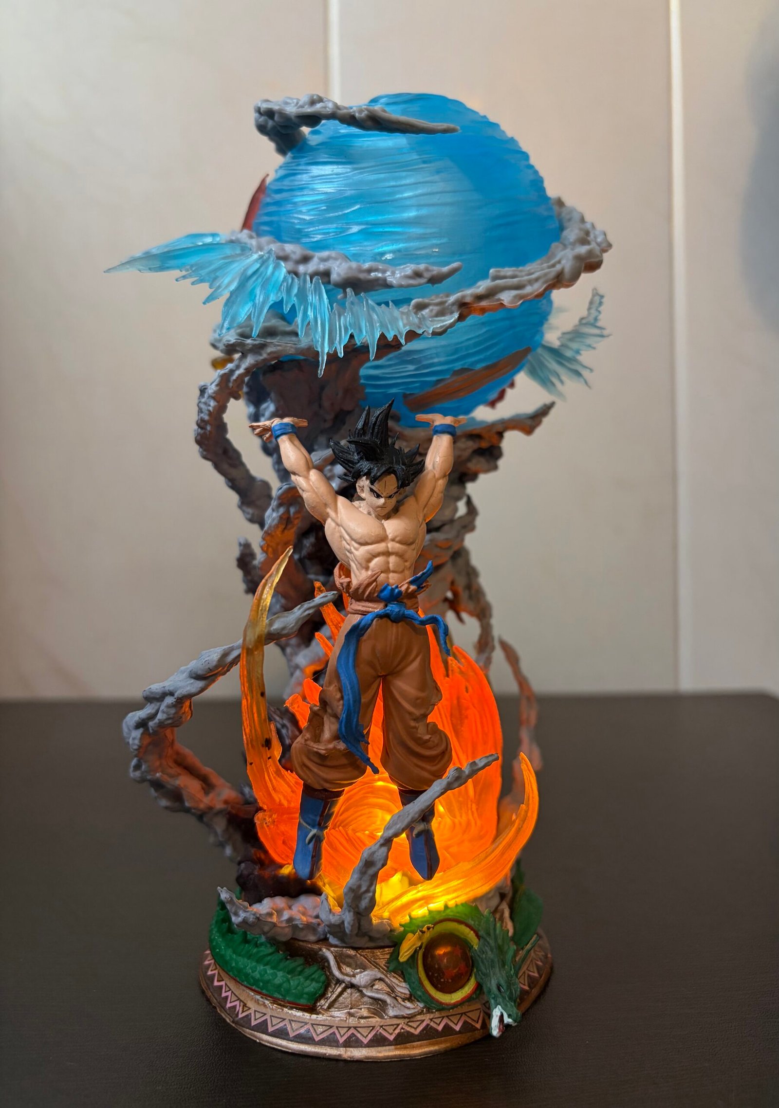 DBZ Goku Spirit Bomb Action Figure (23cm with Light)