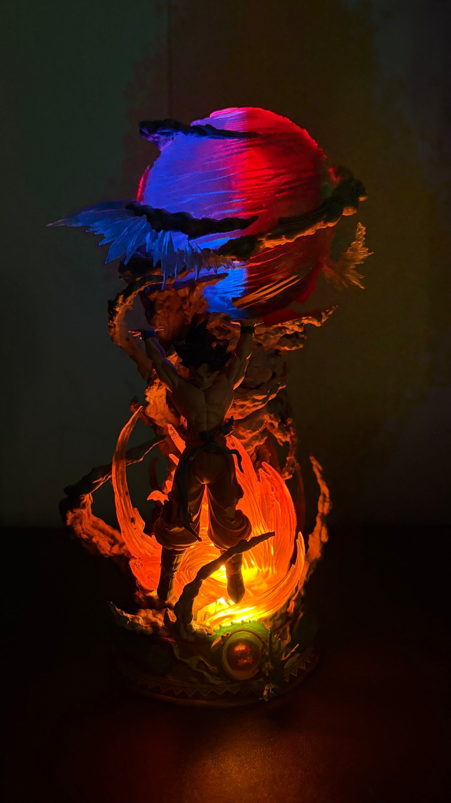 DBZ Goku Spirit Bomb Action Figure (23cm with Light)